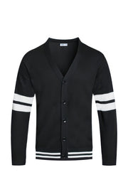 Mens Two Stripe Button Cardiganirt