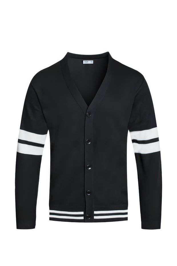 Mens Two Stripe Button Cardiganirt